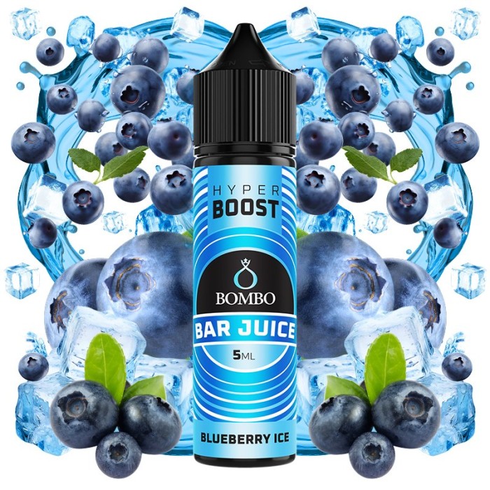 Longfill BLUEBERRY ICE HYPER BOOST Bar Juice By Bombo