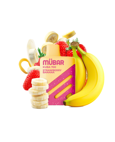 Mübar STRAWBERRY BANANA Kuba 700 PUFFS Pod Desechable
