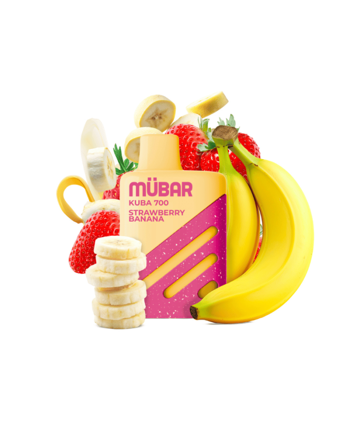 Mübar STRAWBERRY BANANA Kuba 700 PUFFS Pod Desechable