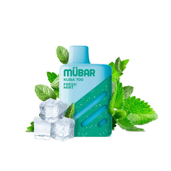 Mübar FRESH MINT Kuba 700 PUFFS Pod Desechable