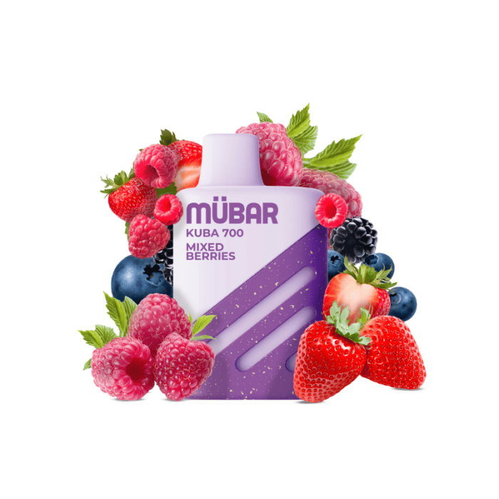 Mübar MIXED BERRIES Kuba 700 PUFFS Pod Desechable