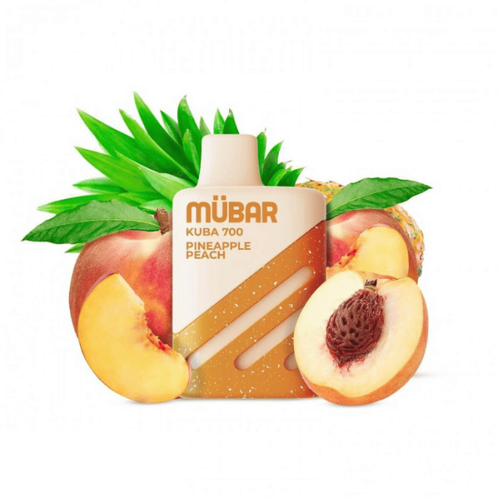 Mübar PINEAPPLE PEACH Kuba 700 PUFFS Pod Desechable