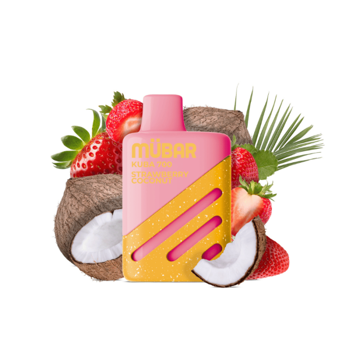Mübar STRAWBERRY COCONUT Kuba 700 PUFFS Pod Desechable