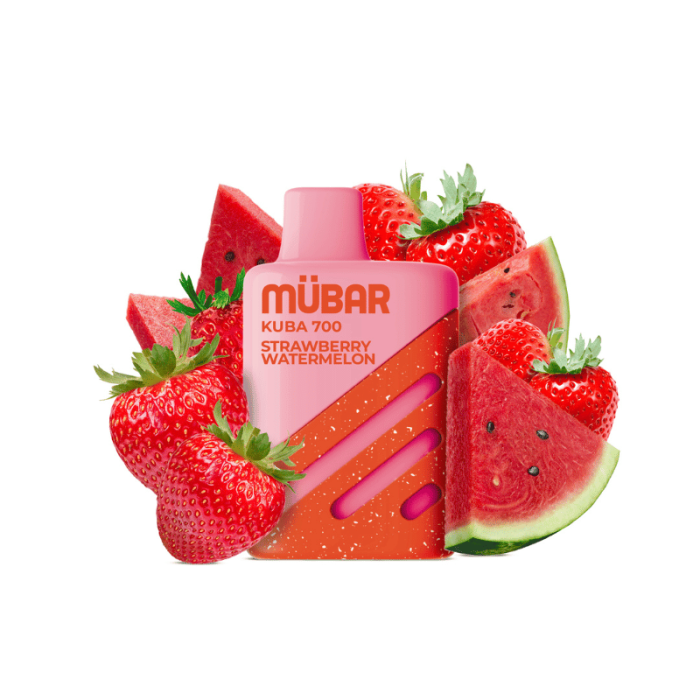 Mübar STRAWBERRY WATERMELON Kuba 700 PUFFS Pod Desechable