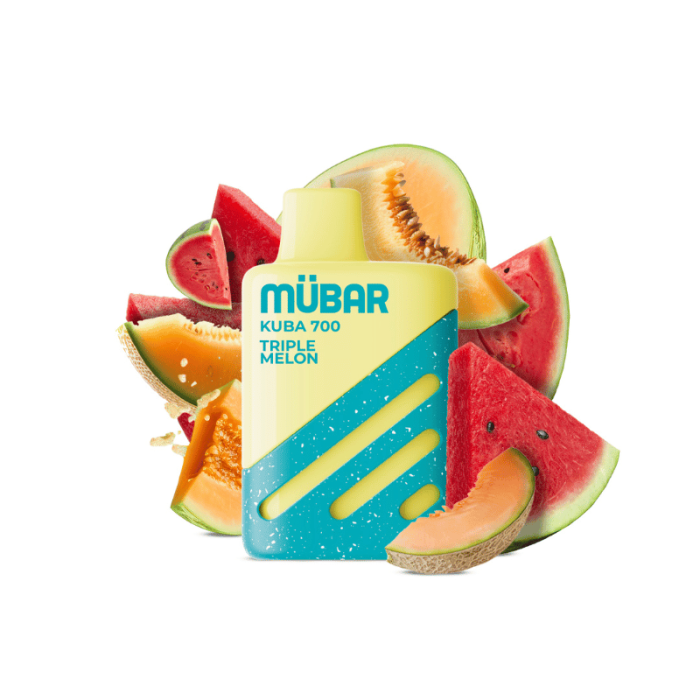 Mübar TRIPLE MELON Kuba 700 PUFFS Pod Desechable
