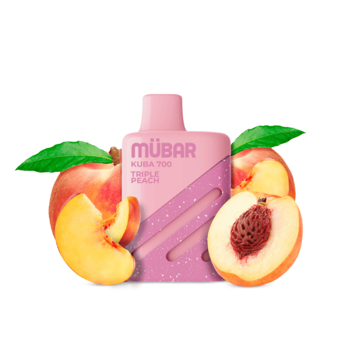 Mübar TRIPLE PEACH Kuba 700 PUFFS Pod Desechable