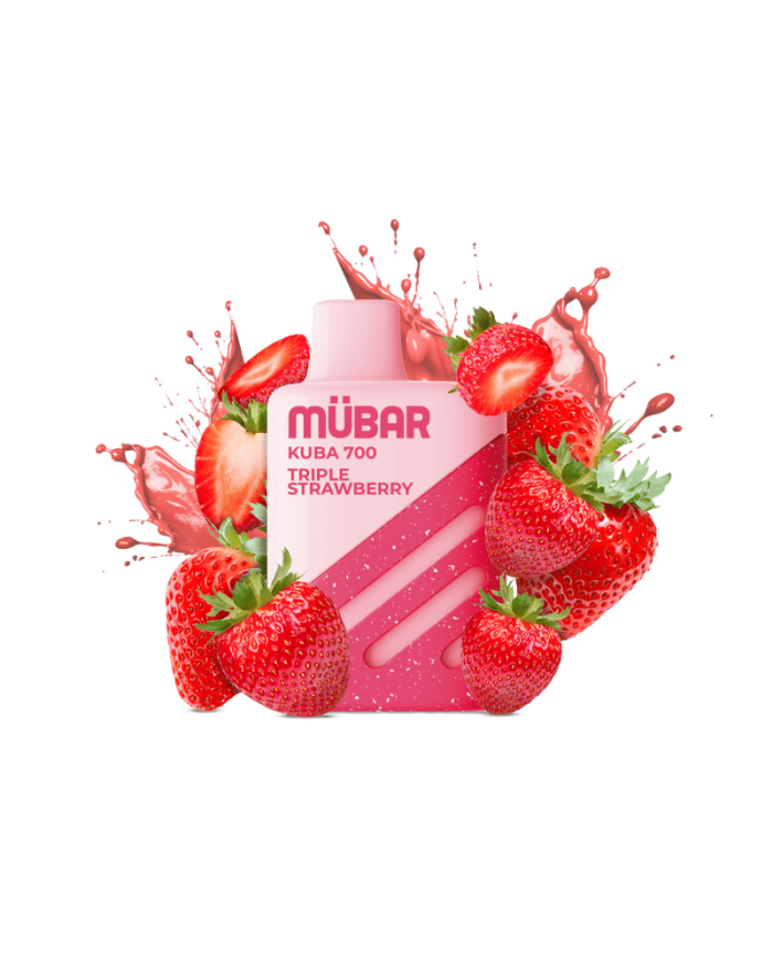 Mübar TRIPLE STRAWBERRY Kuba 700 PUFFS Pod Desechable