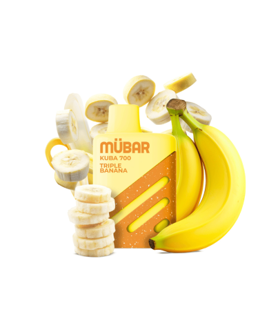 Mübar TRIPLE BANANA Kuba 700 PUFFS Pod Desechable