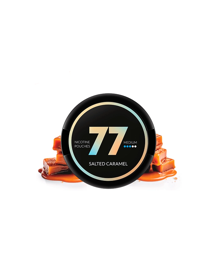 77 SALTED CARAMEL Medium Nicotine Pouches