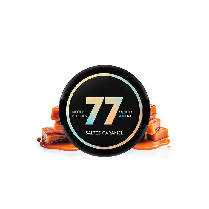 77 SALTED CARAMEL Medium Nicotine Pouches