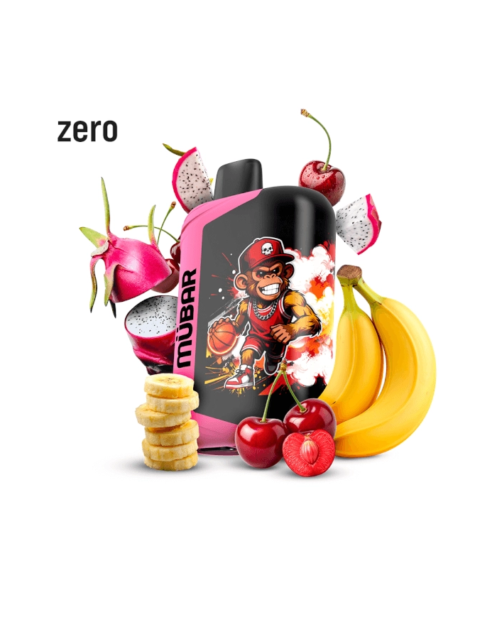 Mübar DRAGON FRUIT BANANA CHERRY ICE ZERO Eden Beast 50K Pod Desechable