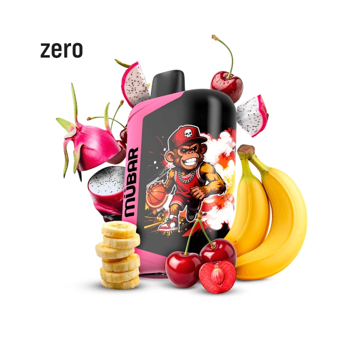 Mübar DRAGON FRUIT BANANA CHERRY ICE ZERO Eden Beast 50K Pod Desechable