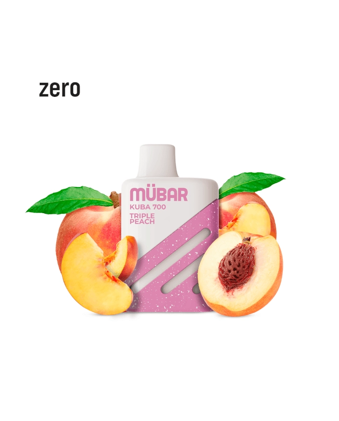 Mübar TRIPLE PEACH ZERO Kuba 700 PUFFS Pod Desechable