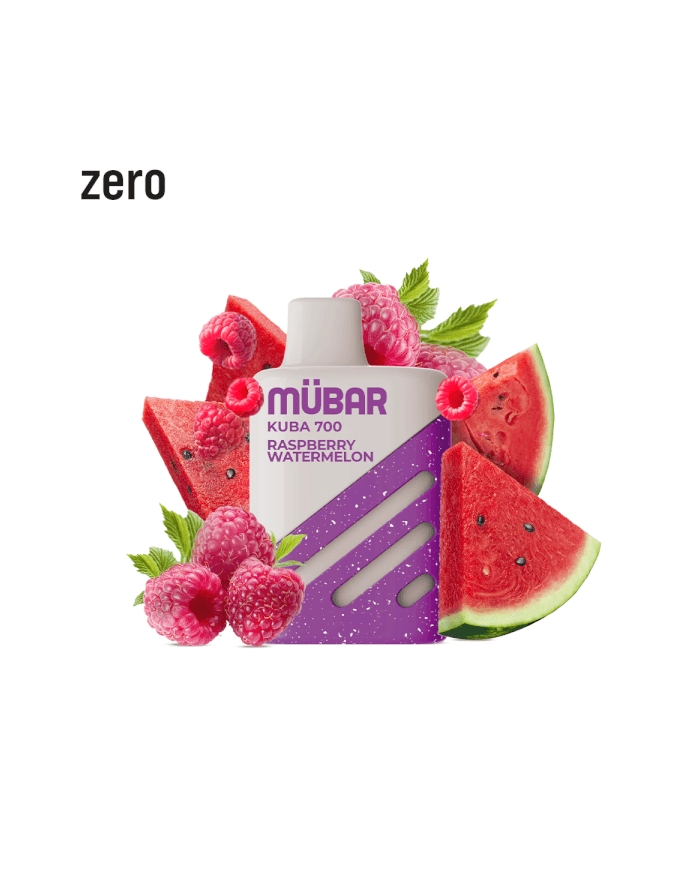 Mübar RASPBERRY WATERMELON ZERO Kuba 700 PUFFS Pod Desechable