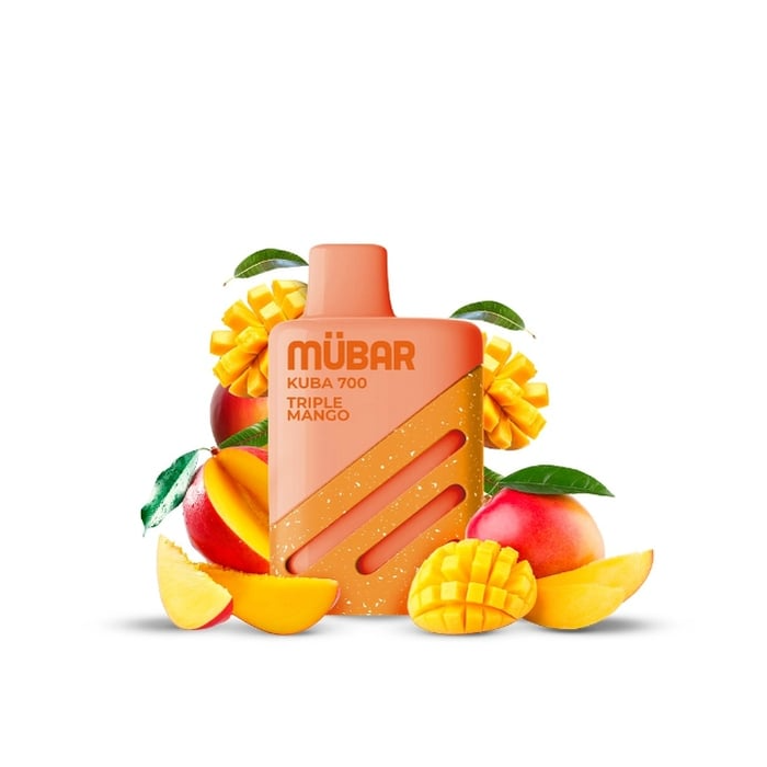 Mübar TRIPLE MANGO Kuba 700 PUFFS Pod Desechable