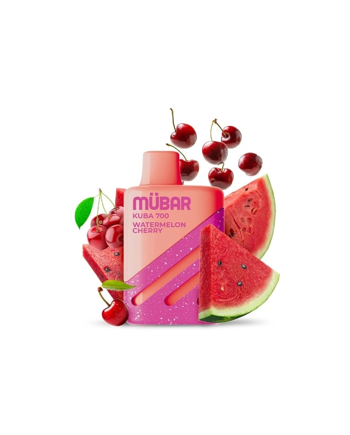 Mübar WATERMELON CHERRY Kuba 700 PUFFS Pod Desechable