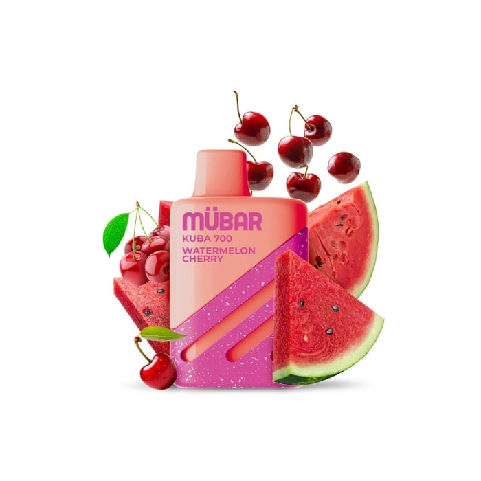 Mübar WATERMELON CHERRY Kuba 700 PUFFS Pod Desechable