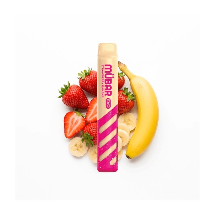 Mübar STRAWBERRY BANANA Evo 800 PUFFS Pod Desechable