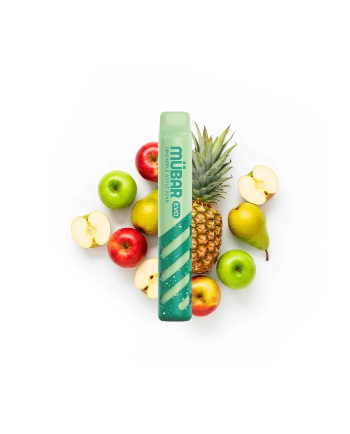 Mübar PINEAPPLE APPLE PEAR Evo 800 PUFFS Pod Desechable