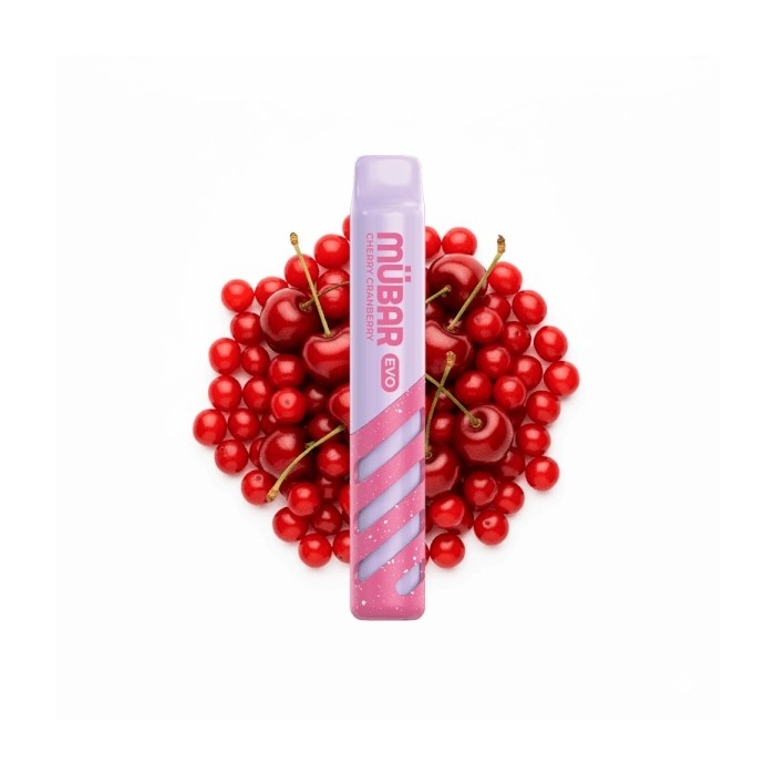 Mübar CHERRY CRANBERRY Evo 800 PUFFS Pod Desechable